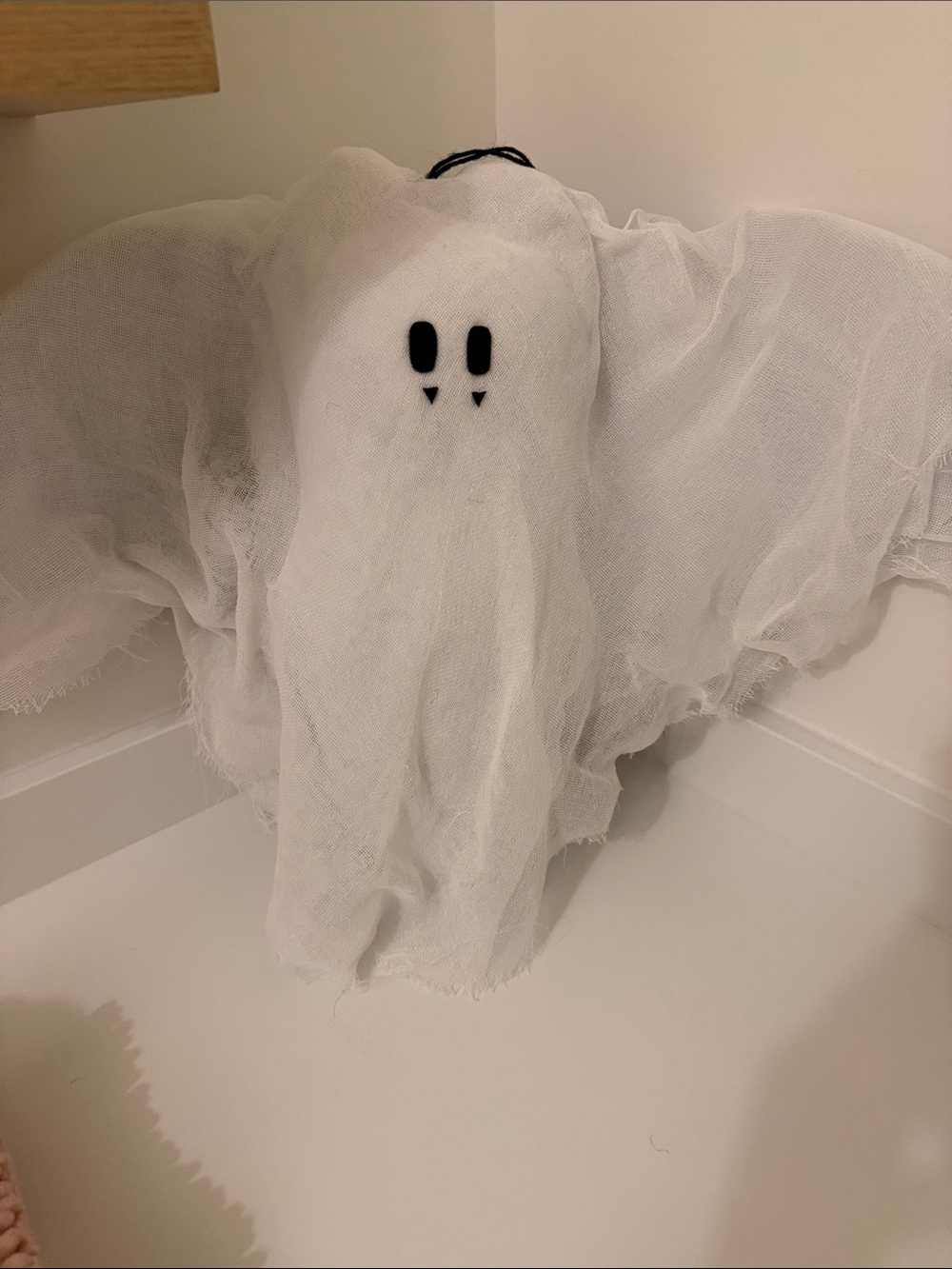 Pottery barn lit ghost hanging bat NWOT